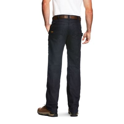 Ariat Work: Rebar M4 Low Rise Workhorse Canvas Boot Cut Pantalones Hombre - Azul Marino (DGSBC3542)